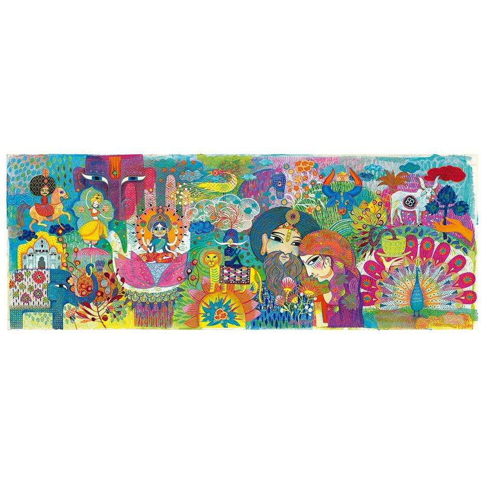 DJECO Puzzles y encajes +7 Puzzle India Mágica 1000 piezas DJ07649