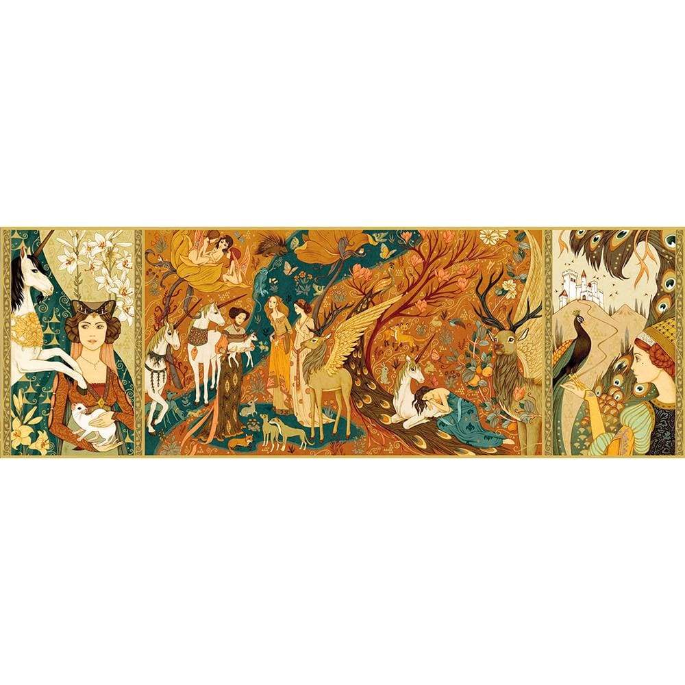 DJECO Puzzles y encajes +7 Puzzle Jardín de Unicornio 500 piezas DJ07624