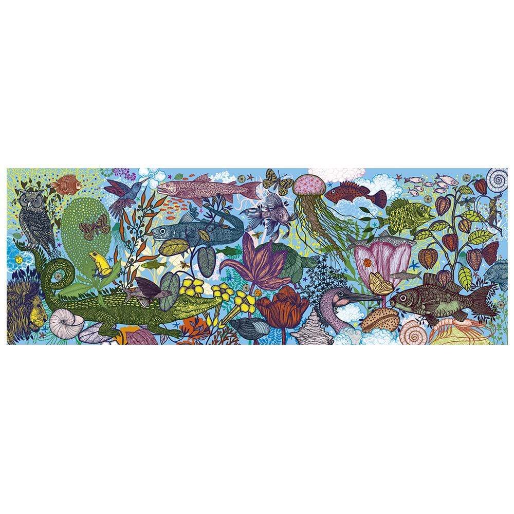 DJECO Puzzles y encajes +9 Puzzle Tierra y Mar - 1000 piezas DJ07646