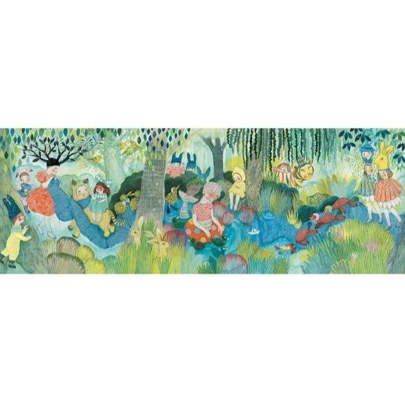 DJECO Puzzles y encajes Gallery Puzzle - Fiesta en el río 350 pcs DJ07618