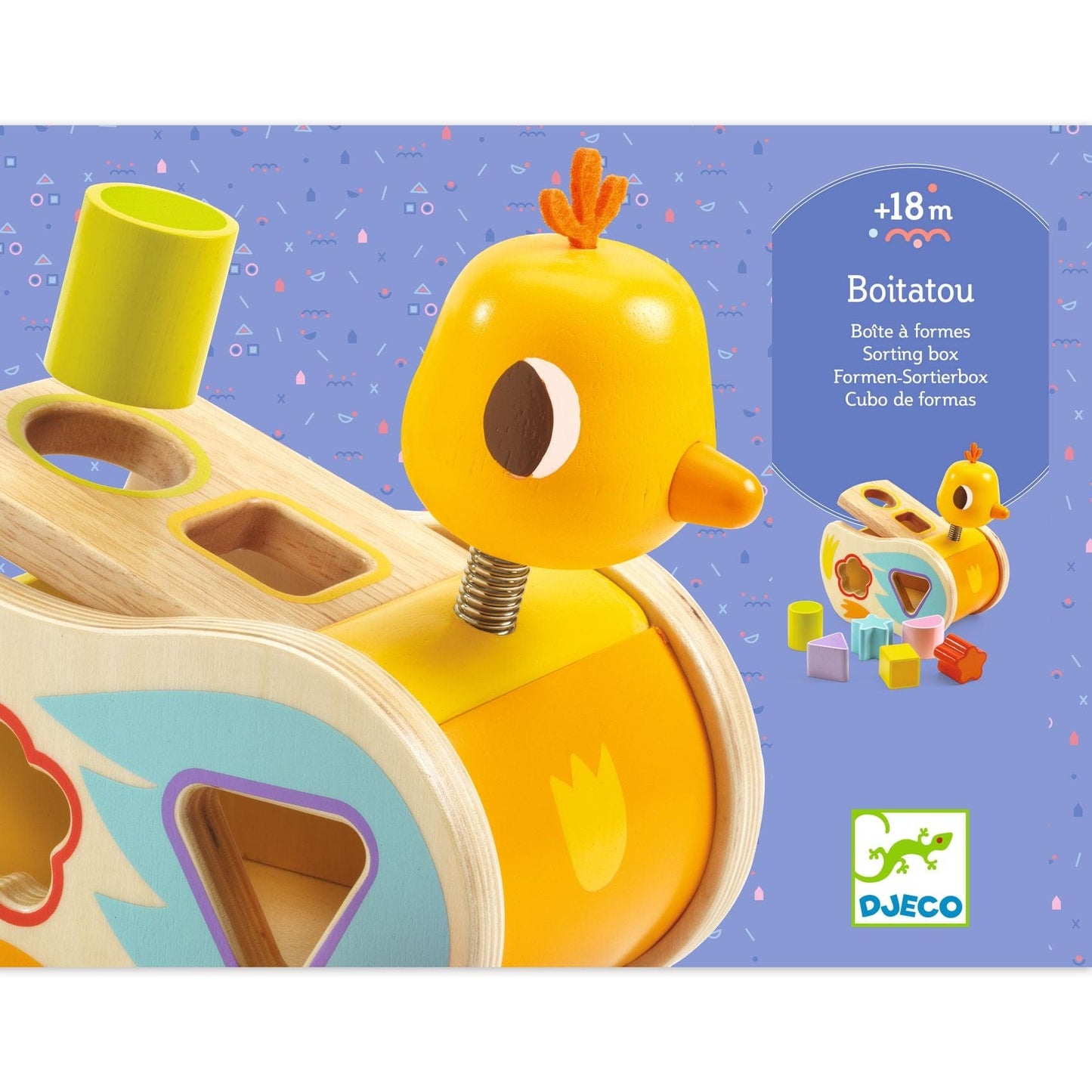 DJECO Puzzles y encajes Juego de Motricidad Boitatou DJ06325