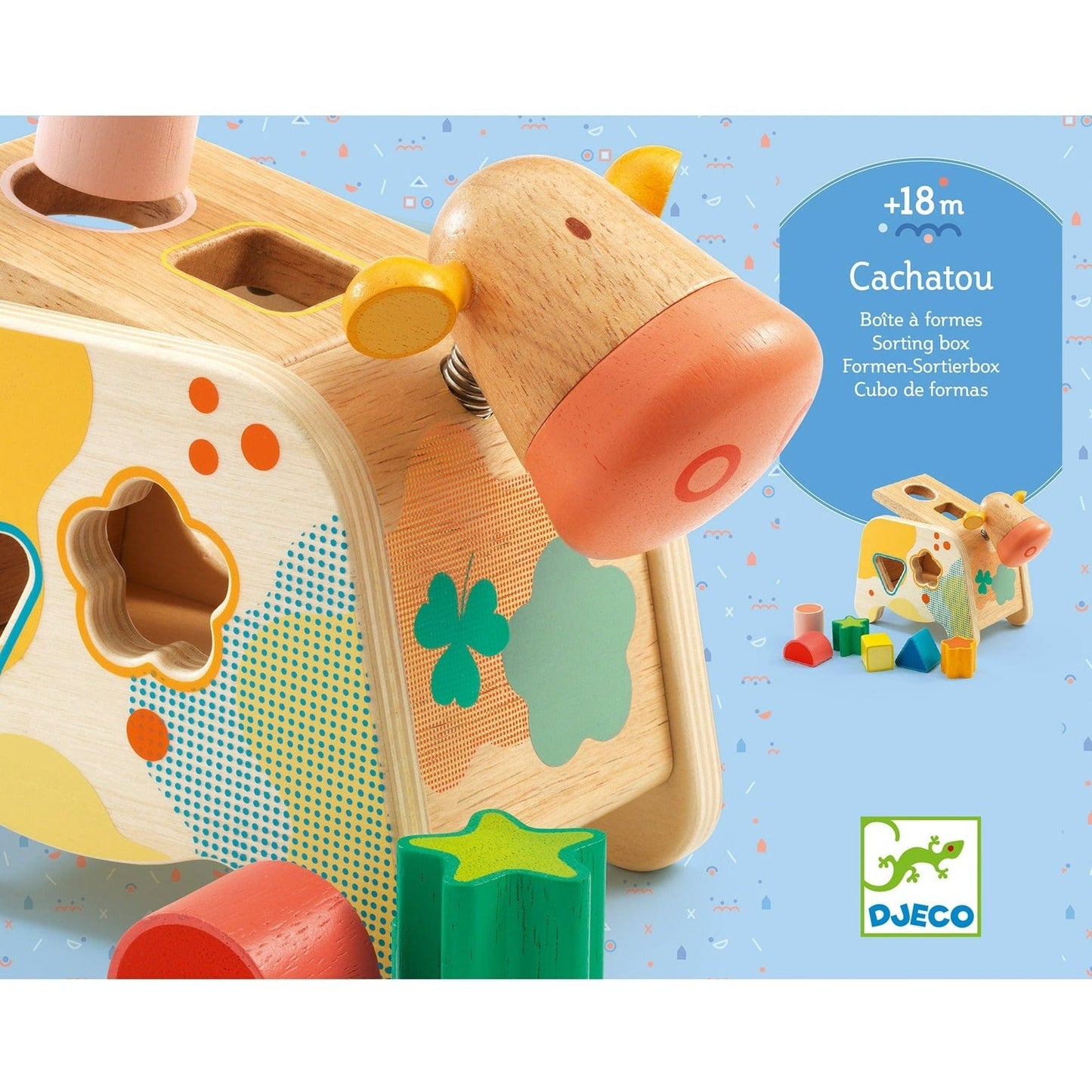 DJECO Puzzles y encajes Juego de Motricidad Cachatou DJ06309