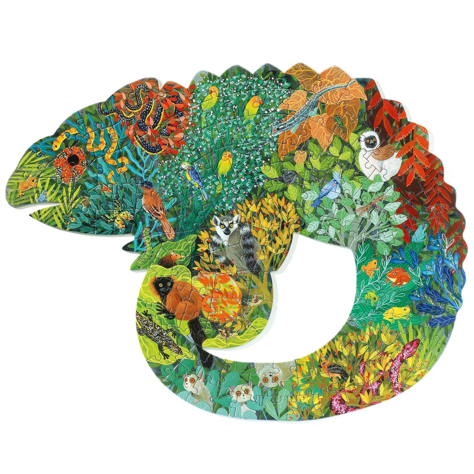 DJECO Puzzles y encajes Puzzle Art Camaleon 150 piezas DJ07655