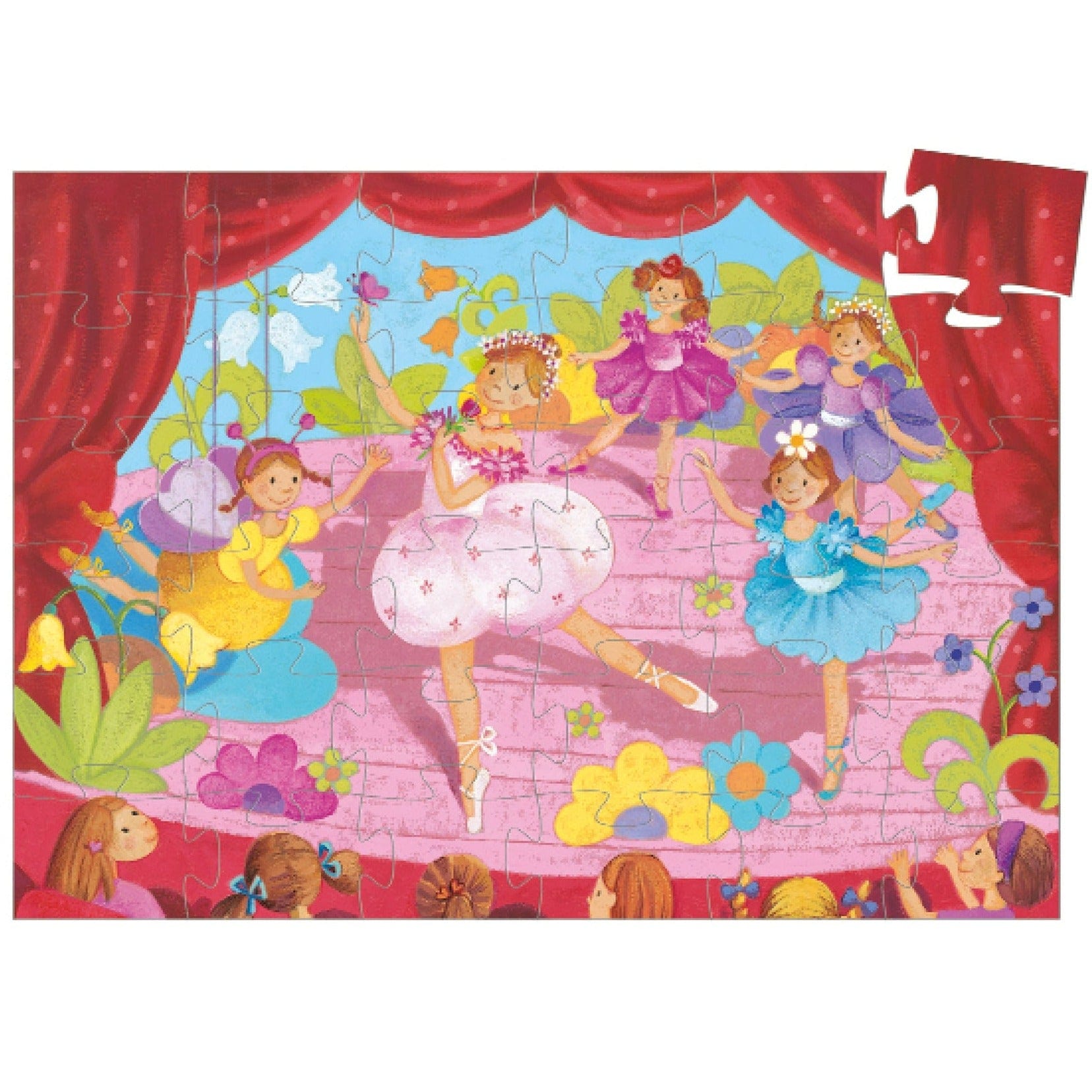 DJECO Puzzles y encajes Puzzle Bailarina 36 piezas DJ07227