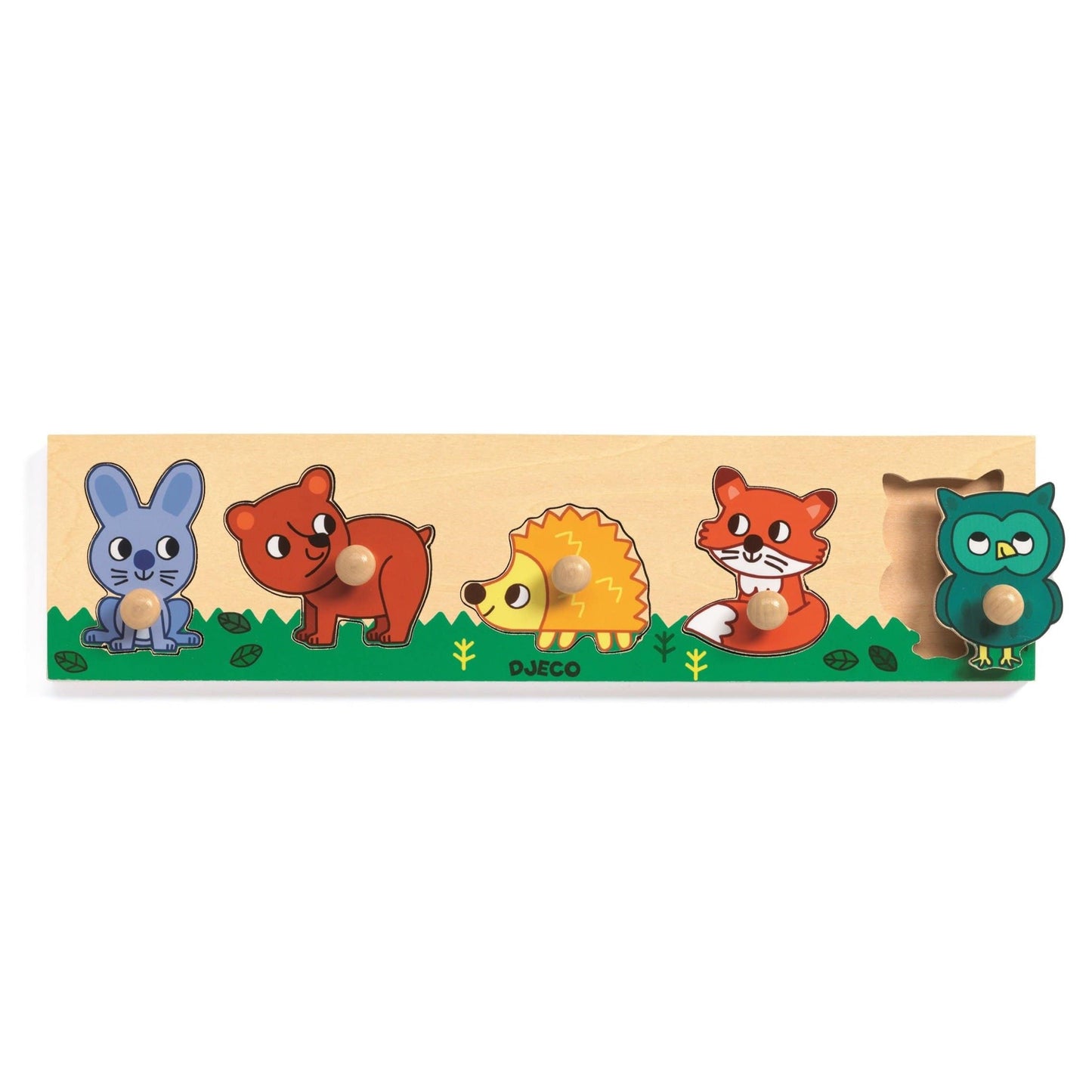 DJECO Puzzles y encajes Puzzle de encaje de madera Forest'n'co DJECO DJ01119