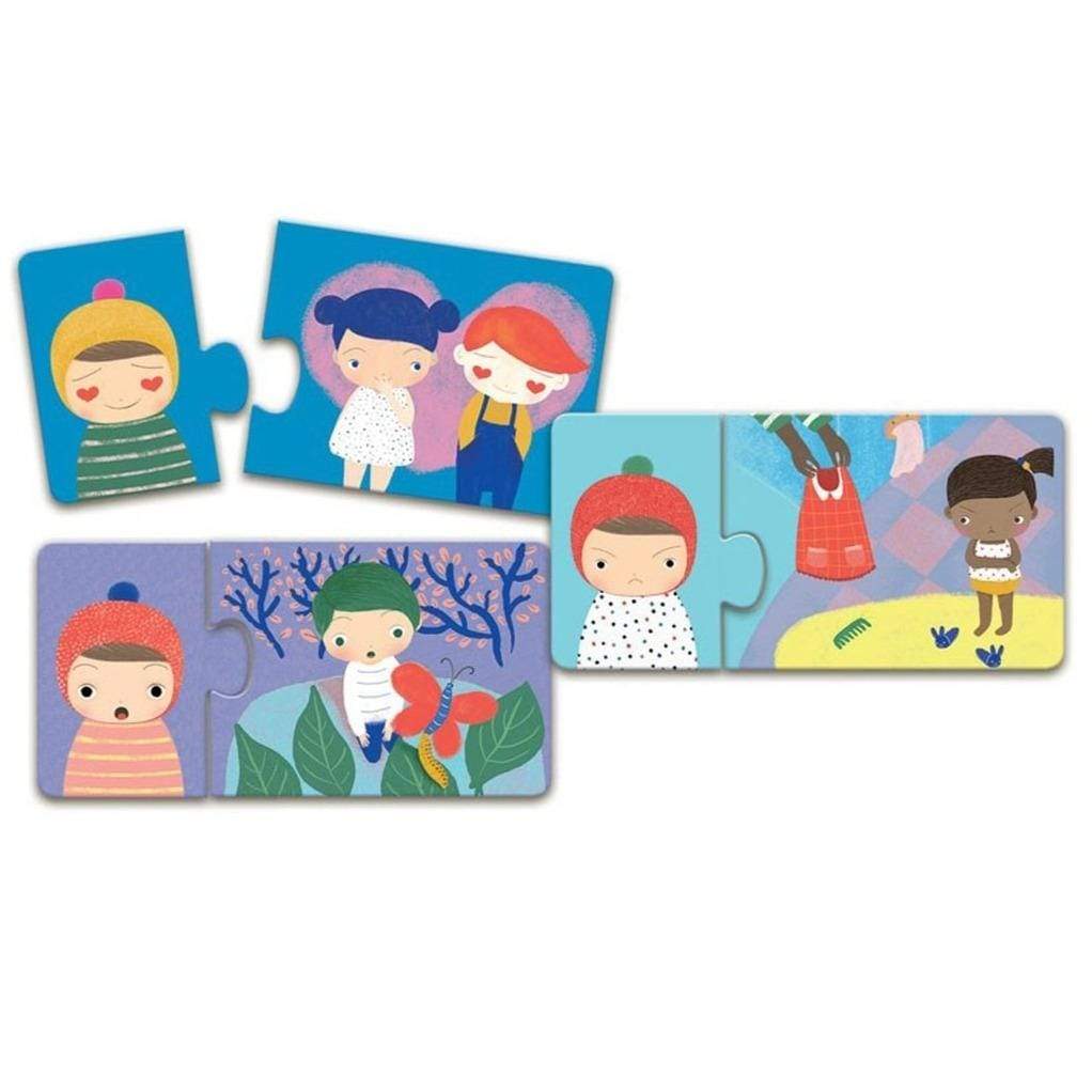 DJECO Puzzles y encajes Puzzle Duo Emociones - Djeco DJ08152