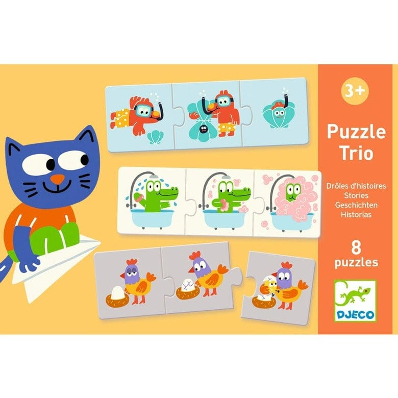 DJECO Puzzles y encajes Puzzle Duo-trio Stories DJ08117