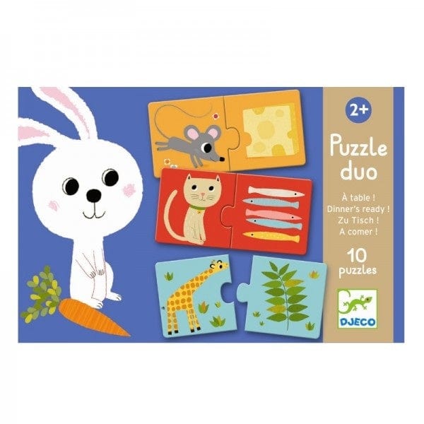 DJECO Puzzles y encajes Puzzle Educativo Comida Lista DJ08166