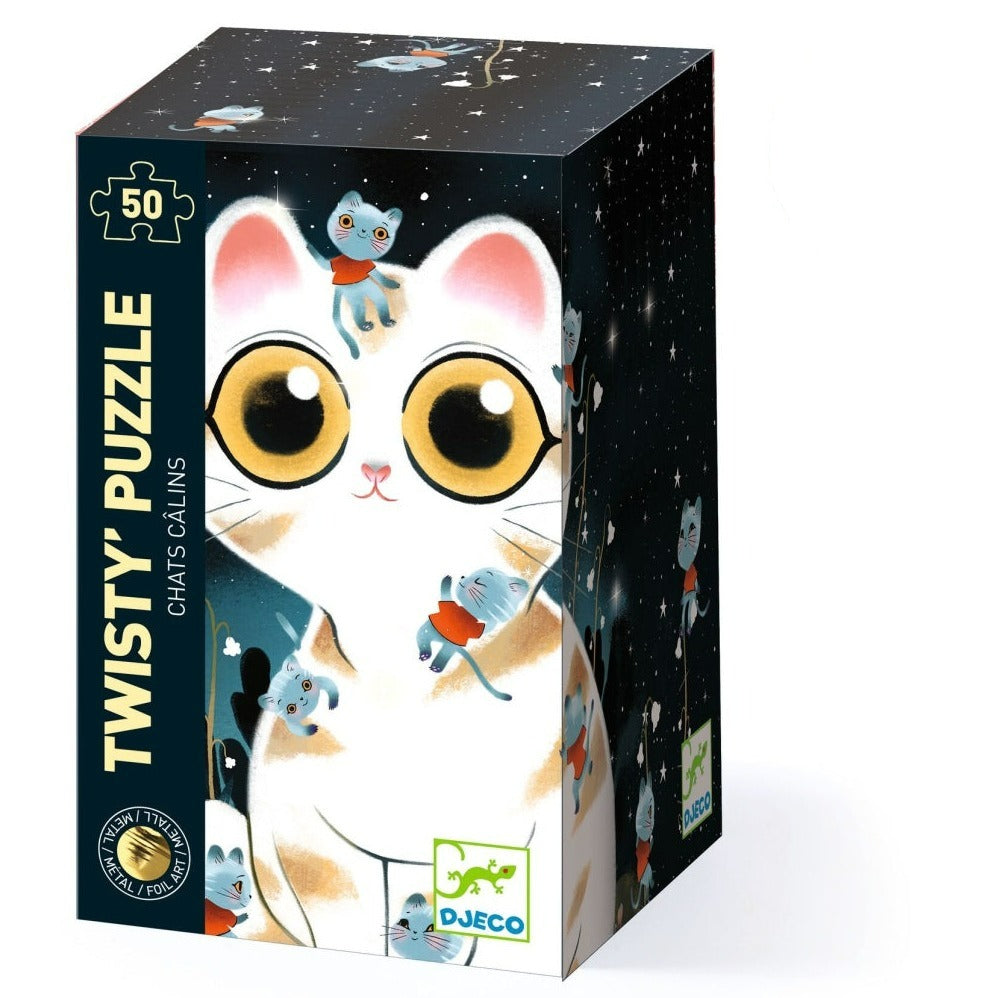 DJECO Puzzles y encajes Puzzle Gatitos Tiernos 50 Piezas DJ07021