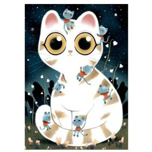DJECO Puzzles y encajes Puzzle Gatitos Tiernos 50 Piezas DJ07021