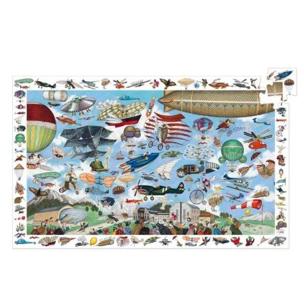 DJECO Puzzles y encajes Puzzle Observación Aero Club 200 piezas DJ07451