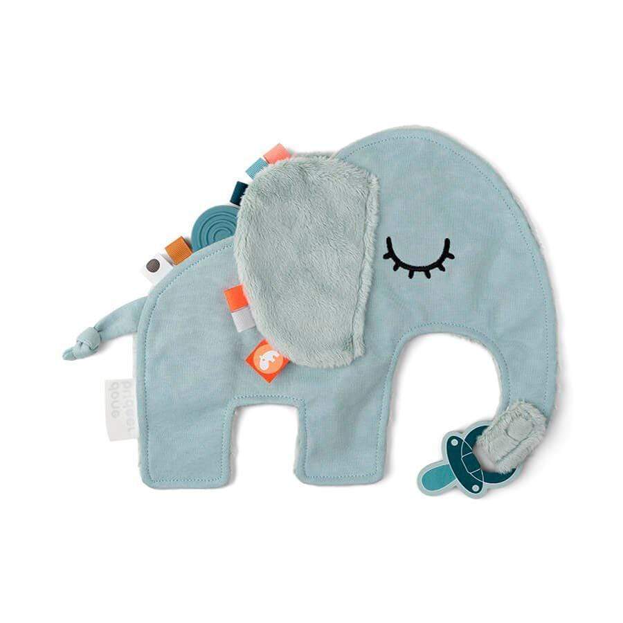 DONE BY DEER Accesorios bebé Mini Mantita con Portachupete Elefante Celeste 4313802