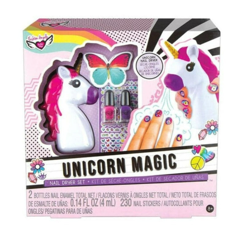 FASHION ANGELES Juegos de roles Juego de secador de uñas mágico Unicornio FA12128