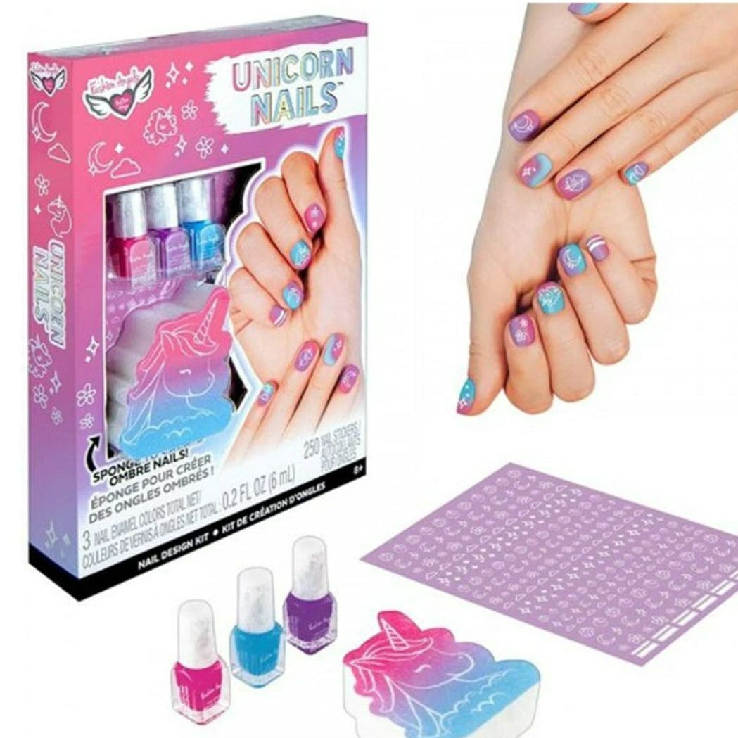 FASHION ANGELS Juegos de roles Set para Diseño de Uñas de Unicornio FA13040