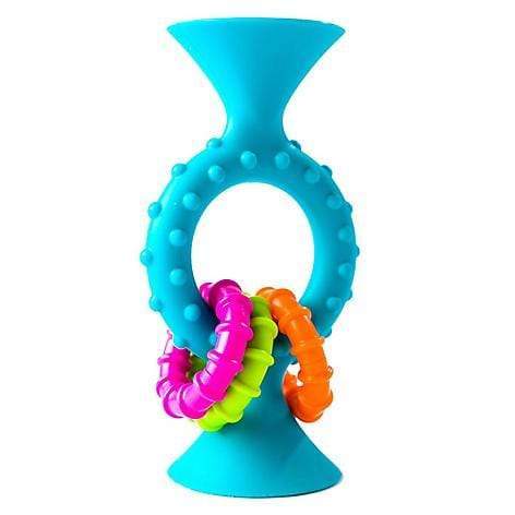 Fat brain toys Destreza y Habilidades +0 Juguete mordedor y sonajero pipSquigz loops celeste FA166-1