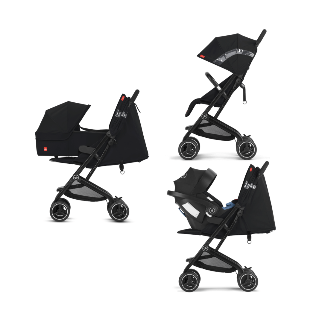 GB Coche Coche de Paseo Qbit Plus All Terrain Velvet Black NO TERMINADO GB619000125