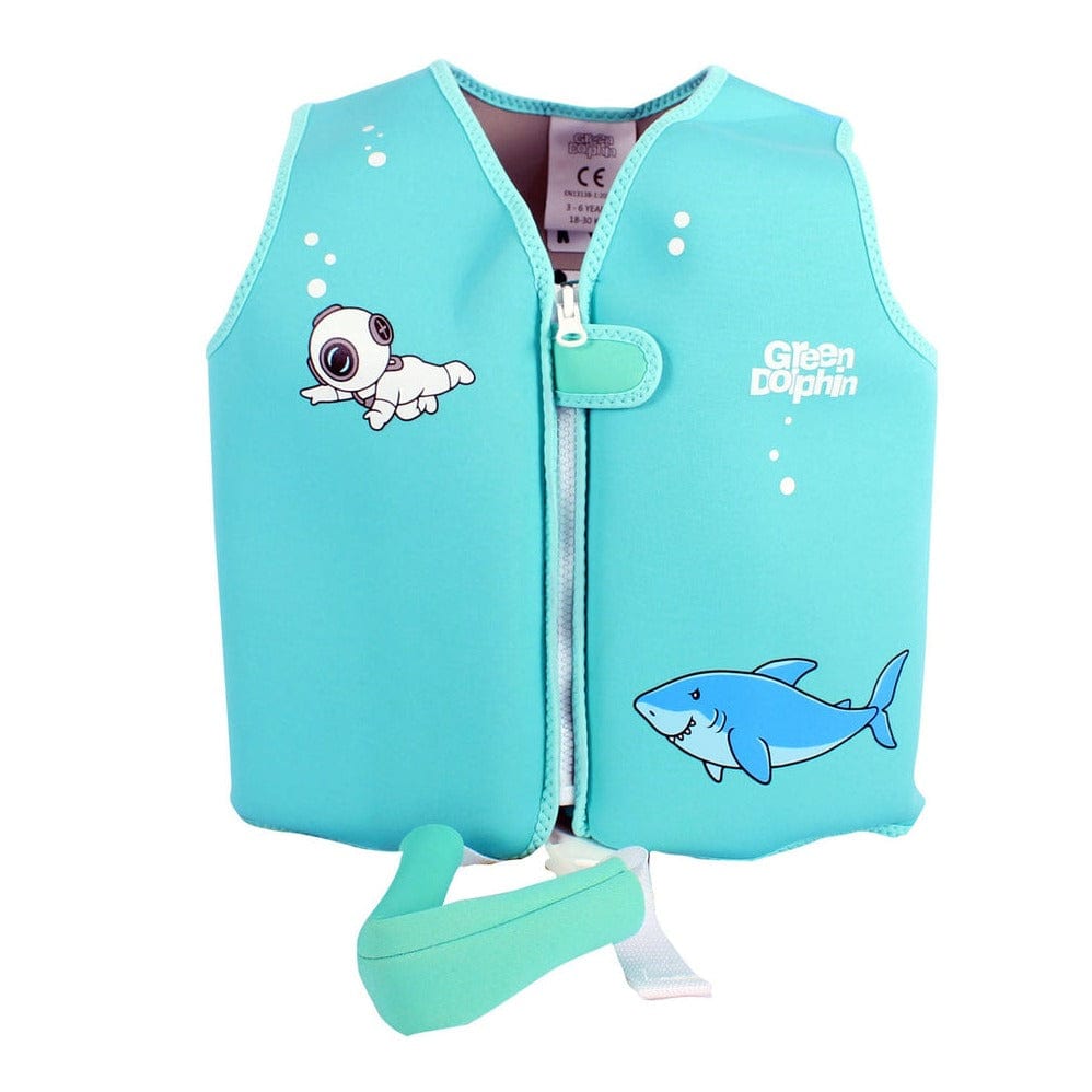 Green dolphin Flotadores Flotador Infantil Tiburón Celeste G140