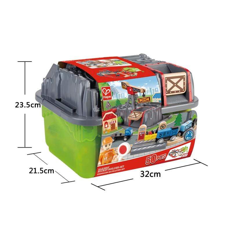 HAPE Transportes Juego de bloques de construcción de pista de tren E3764