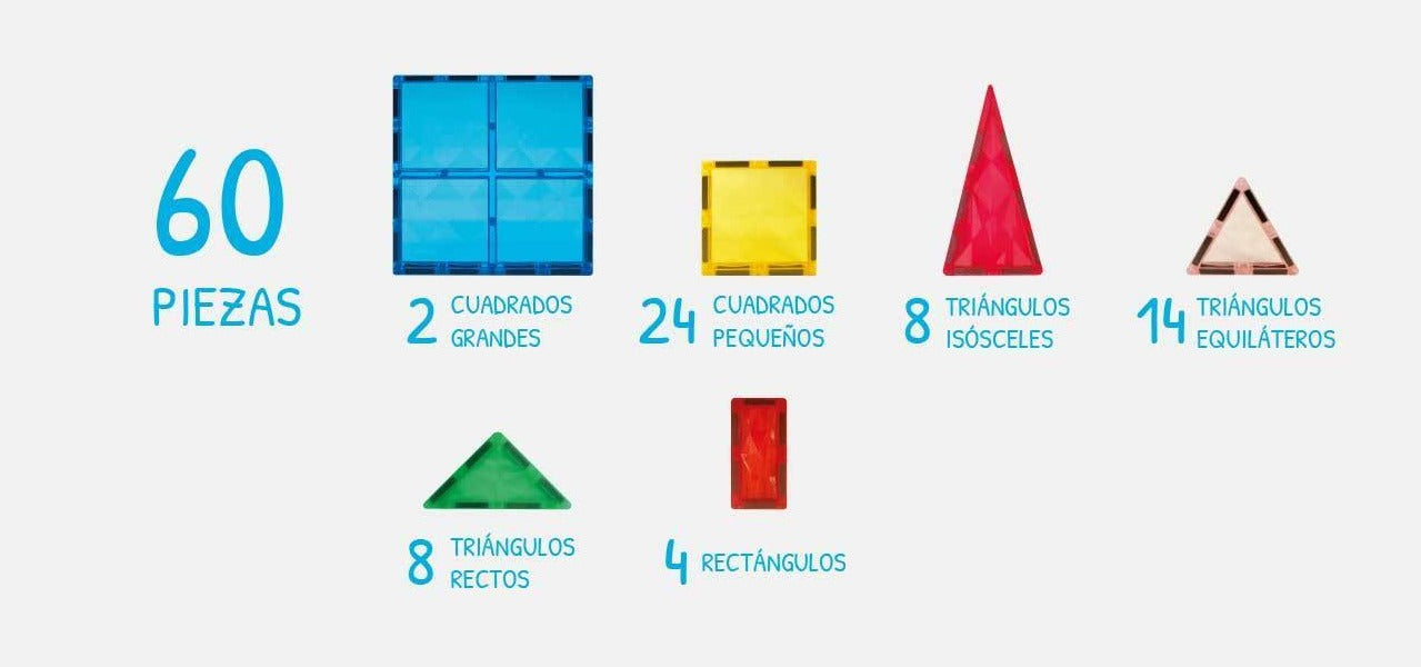 Imanix Juegos Magnéticos Juego de construcción IMANIX REFLEX - 60 piezas IMA-R60