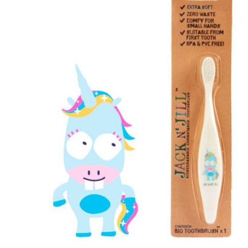 Jack N' Jill Cuidado Personal Cepillo de Dientes Biodegradable Unicornio 201121