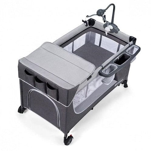 KINDERKRAFT cunas Cuna de Viaje LEODY Gris KCLEOD00GRY00AC