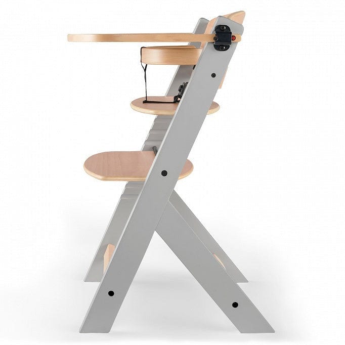 KINDERKRAFT Sillas de comer Silla de Comer ENOCK Madera Gris KKKENOCGRY