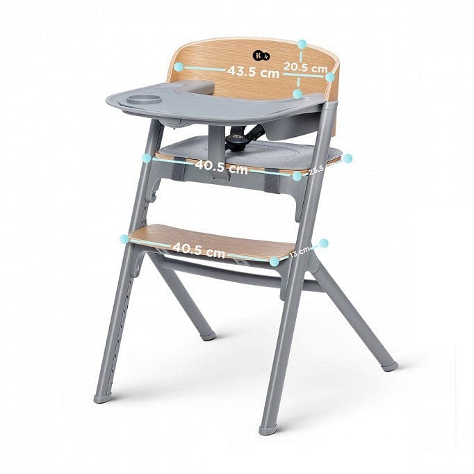KINDERKRAFT Sillas de comer Silla de Comer Evolutiva LIVY WOOD KHLIVYWOD