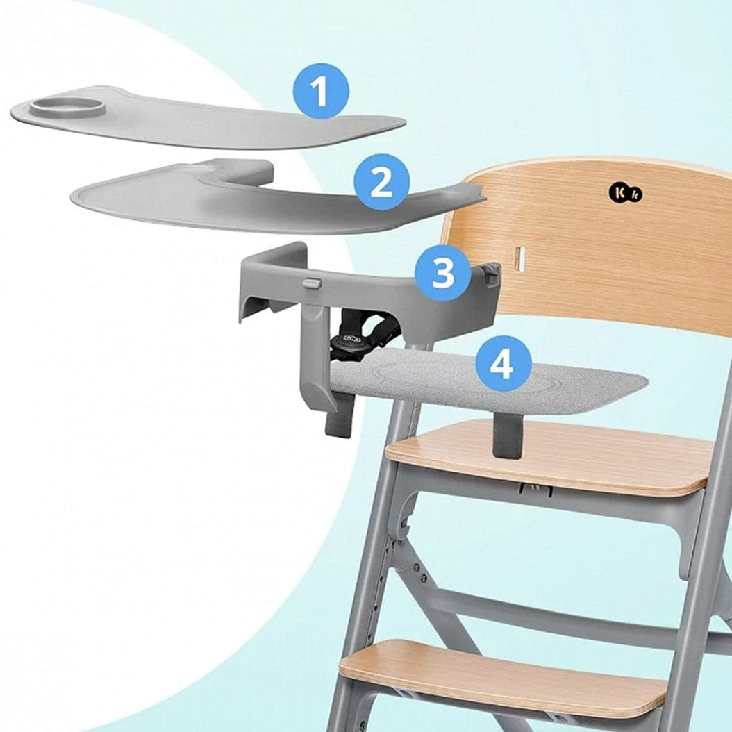 KINDERKRAFT Sillas de comer Silla de Comer Evolutiva LIVY WOOD KHLIVYWOD