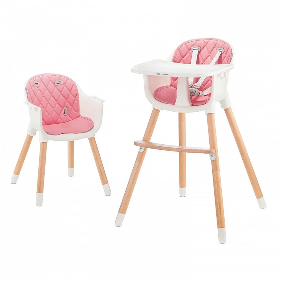 KINDERKRAFT Sillas de comer Silla de Comer SIENNA Pink - Kinderkraft KKKSIENPNK