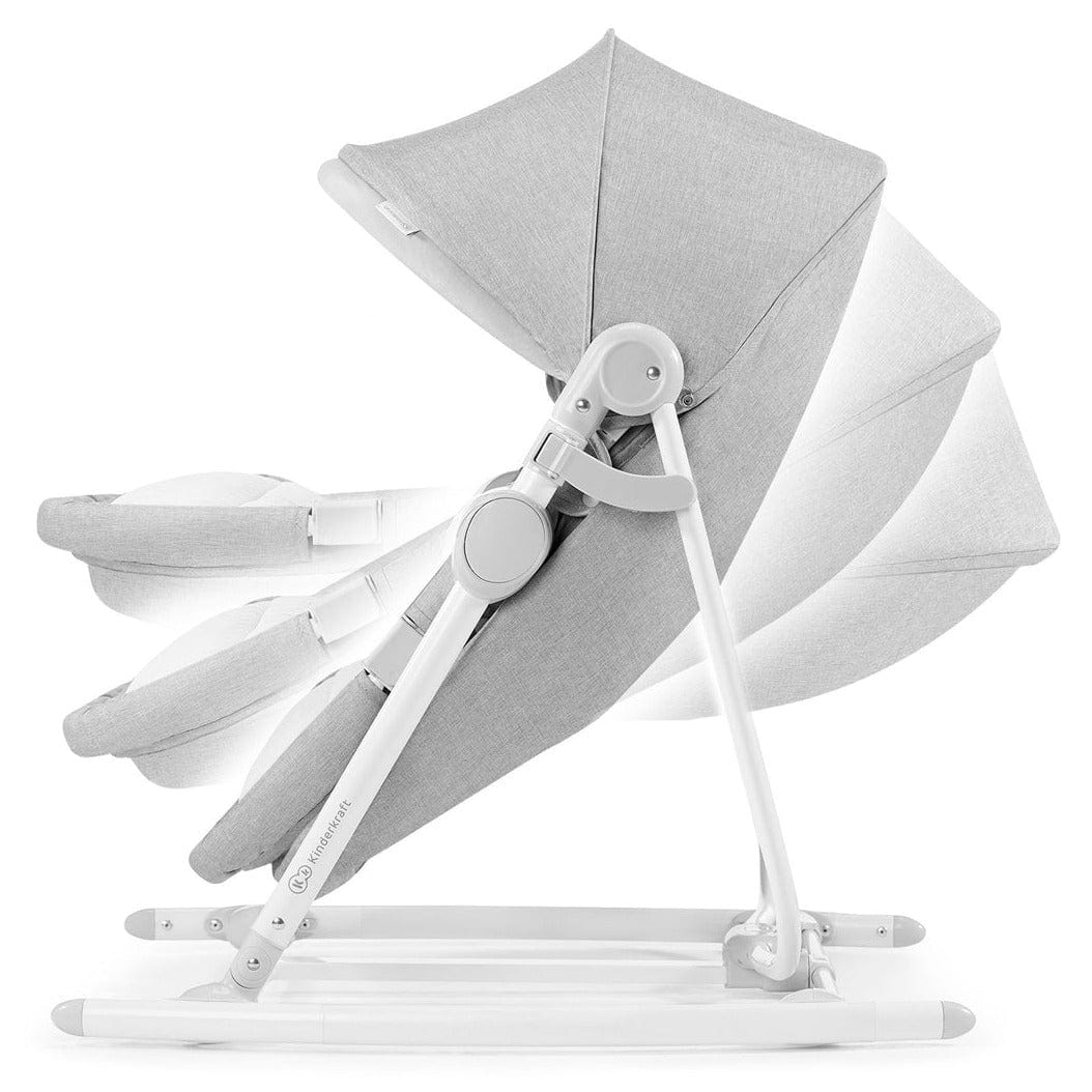 KINDERKRAFT Sillas Mecedoras Silla Nido 5 EN 1 Nola Grey - Kinderkraf KKBNOLA00GRY