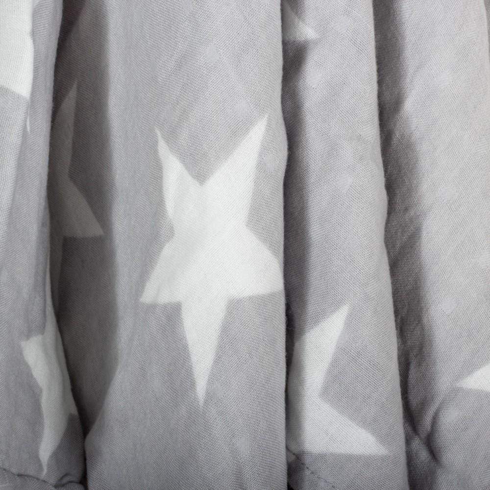 Kosleeping Accesorios bebé Swaddle Manta Bambú Gris con Estrellas Blancas 1502306110407