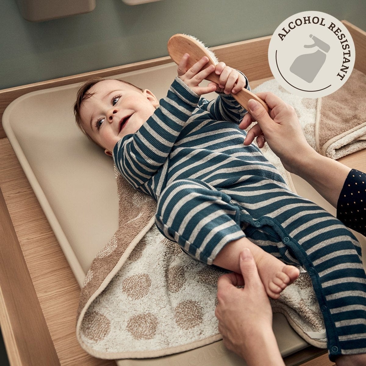 LEANDER Sillas de comer Mudador color capuccino - Leander 5707770039692