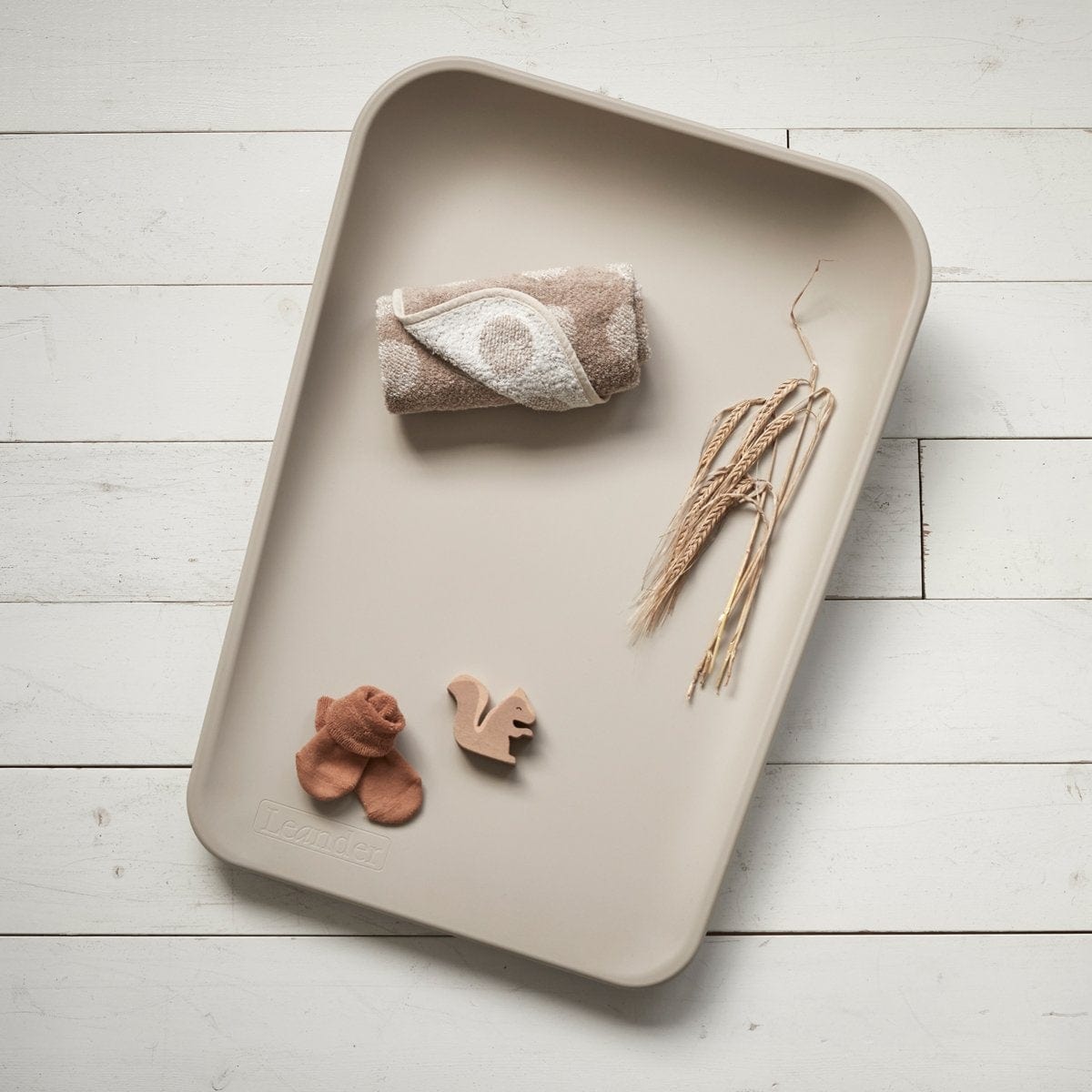 LEANDER Sillas de comer Mudador color capuccino - Leander 5707770039692