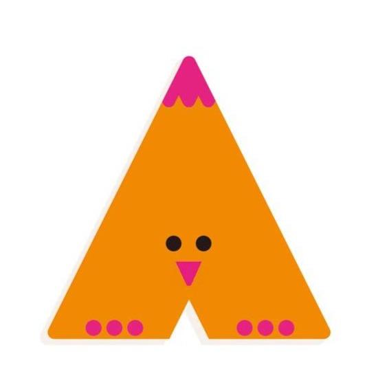 Little Big Room Decoración Letras de madera decorativa "A" DD04960