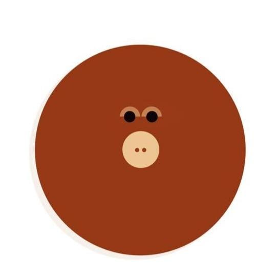 Little Big Room Decoración Letras de madera decorativa "O" DD04974