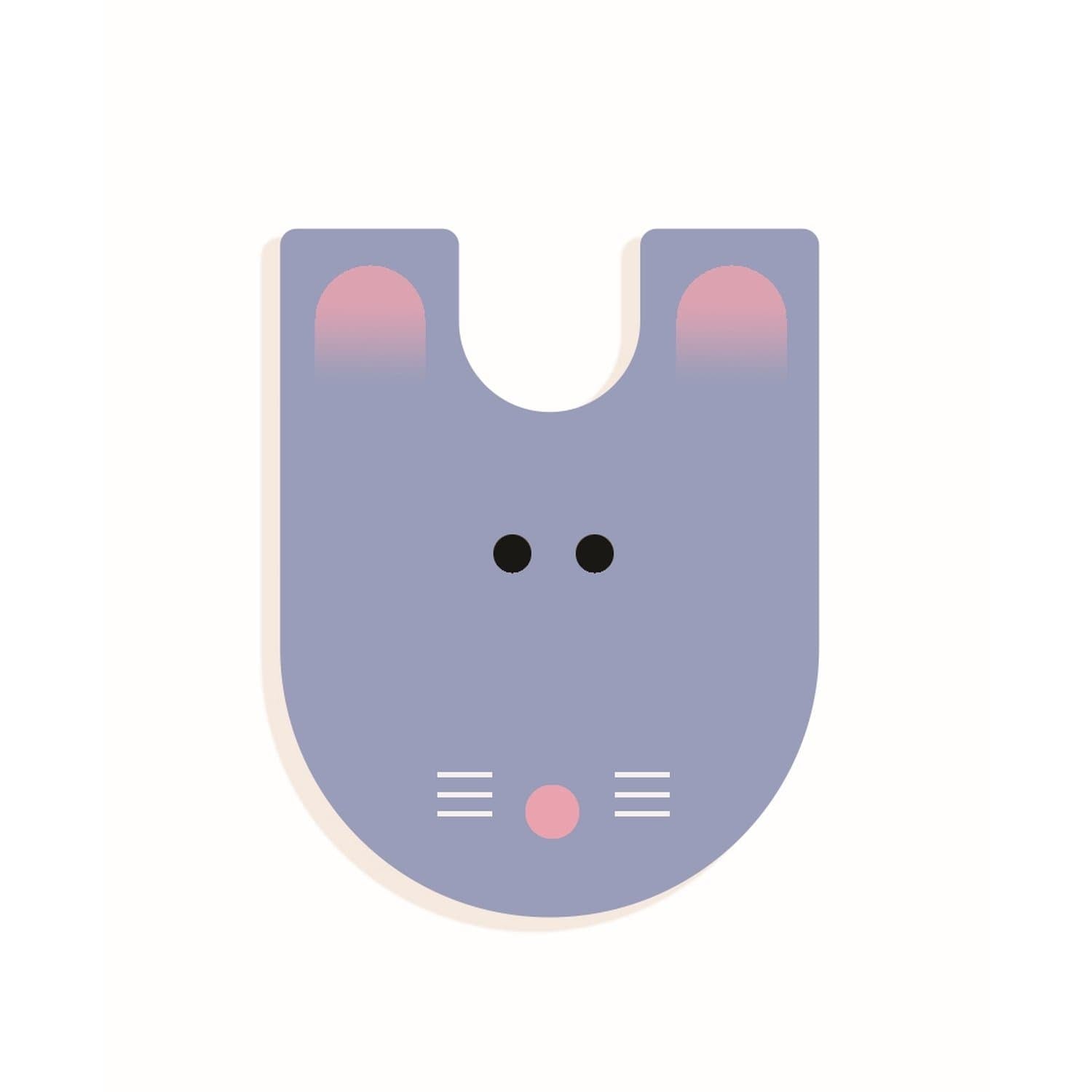 Little Big Room Decoración Letras de madera decorativa "U" DD04980