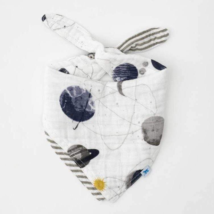 LITTLE UNICORN Accesorios bebé Babero reversible Bandana Muselina - Planetary UF0503