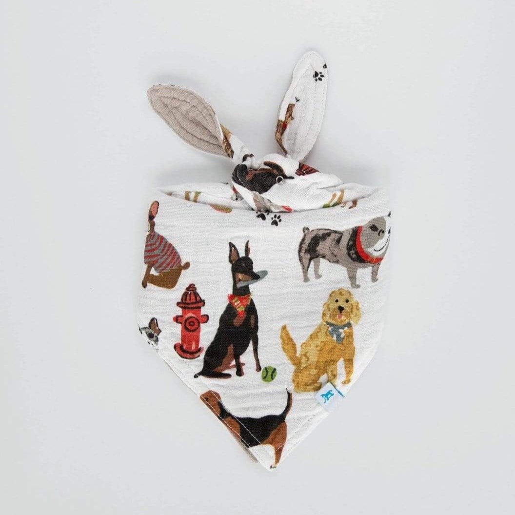 LITTLE UNICORN Accesorios bebé Babero reversible Bandana Muselina - Woof 2 UF0511