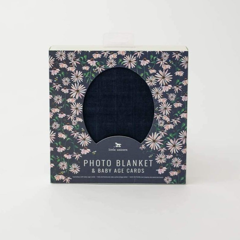 LITTLE UNICORN Accesorios bebé Manta fotográfica - Dark Coneflower UB2003
