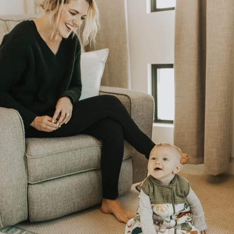 LITTLE UNICORN Capullos Saco de dormir acolchado de Muselina Mediano - Dino Friends