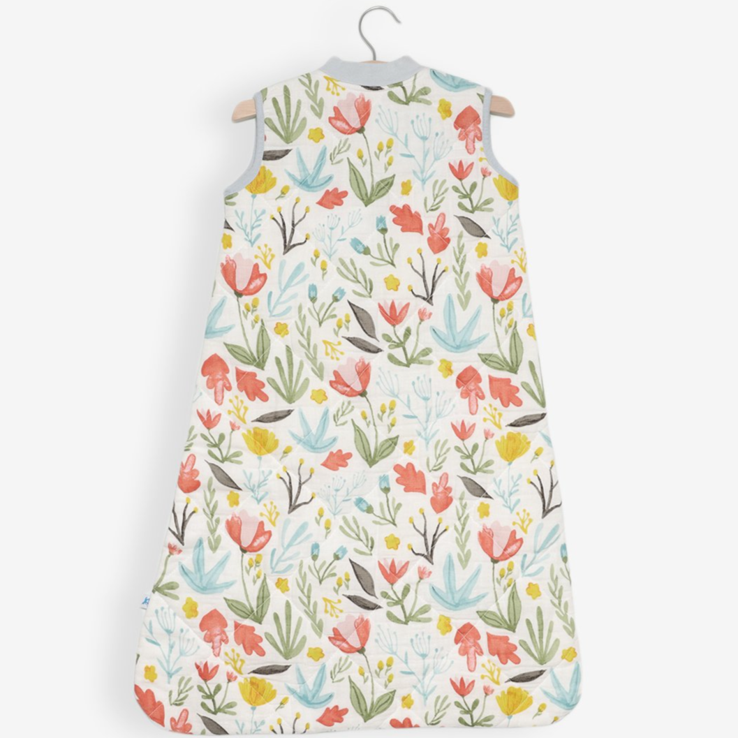 LITTLE UNICORN Capullos Saco de dormir acolchado de Muselina Mediano - Meadow UC0806M