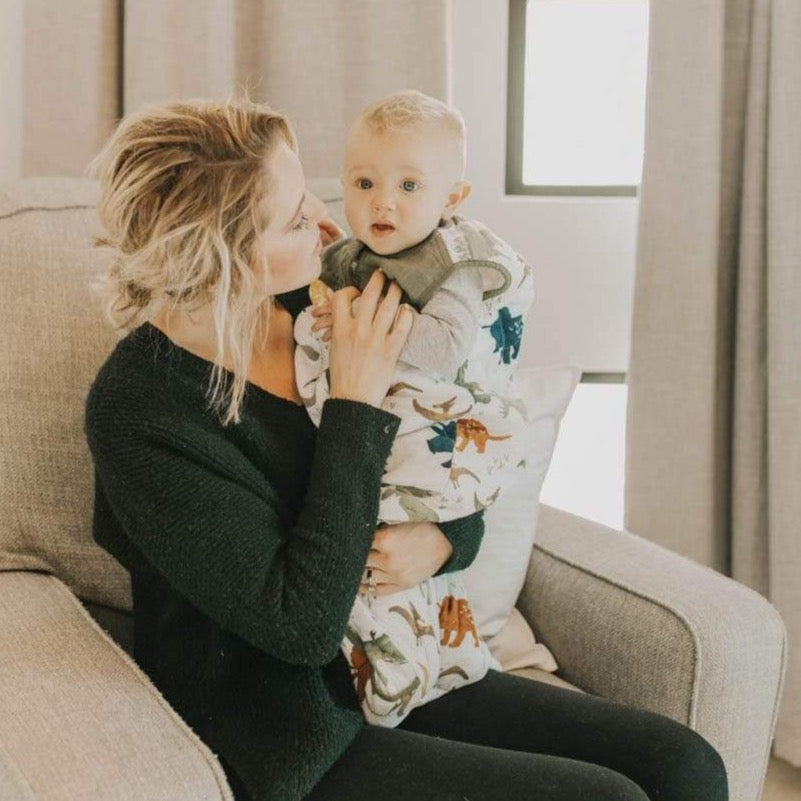 LITTLE UNICORN Capullos Saco de dormir de Muselina Pequeño - Dino Friends UC0704S