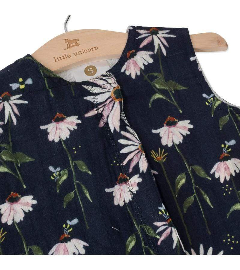 LITTLE UNICORN Decoración Saco de dormir de Muselina Small - Dark Coneflower UC0016S