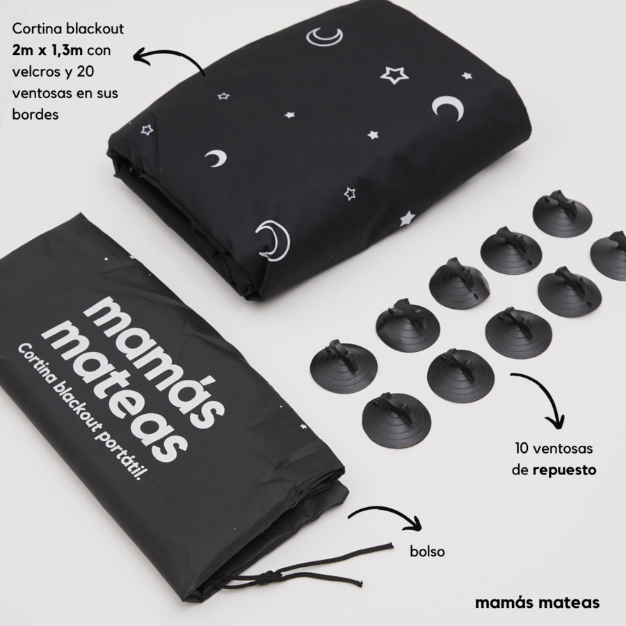 MAMAS MATEAS Accesorios bebé Cortina Blackout Portátil 1628801069941