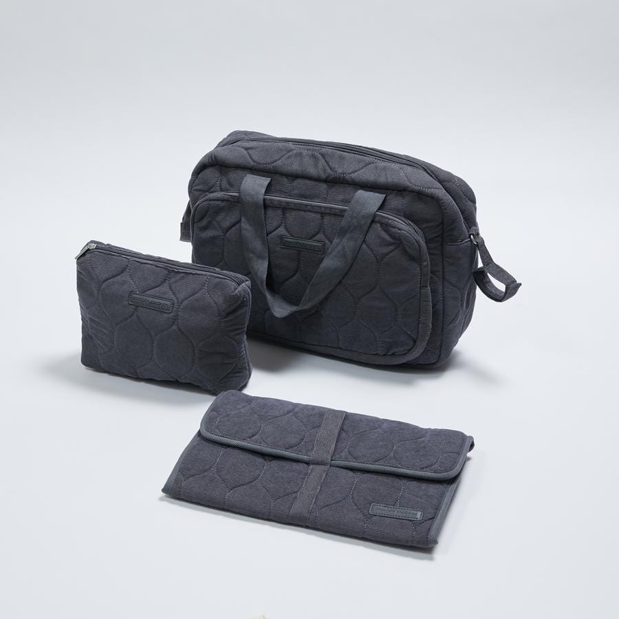 MAMAS MATEAS Bolsos Bolso Maternal con Estuche y Mudador Gris Oscuro bolsogris