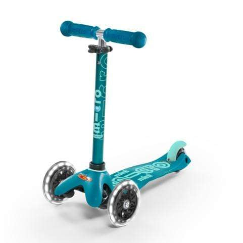Micro Scooter +1 Mini Micro Deluxe Led Aqua MMD076