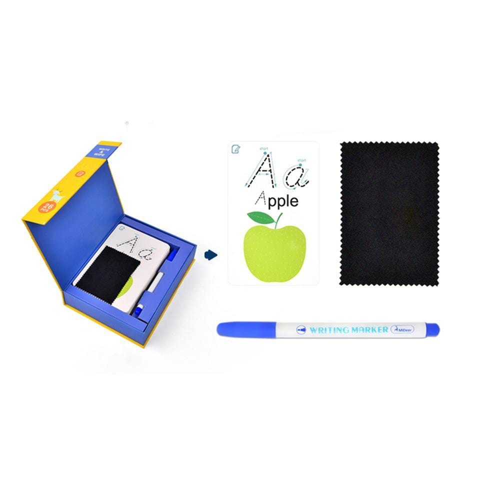 mideer Arte y Manualidades Tarjetas Abecedario, Escribir Y Borrar MD1032