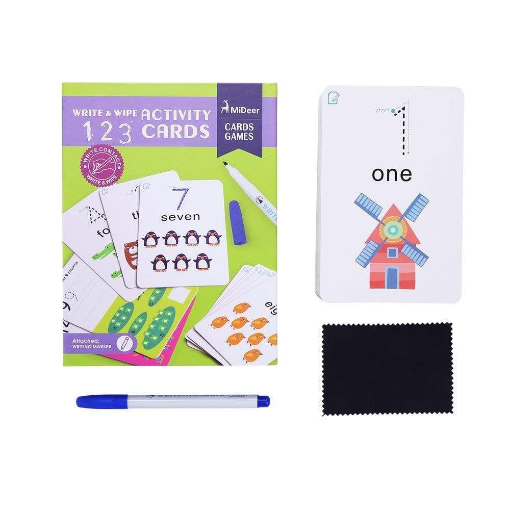 mideer Juegos de memoria y lógica Tarjetas números, Escribir Y Borrar MD1031