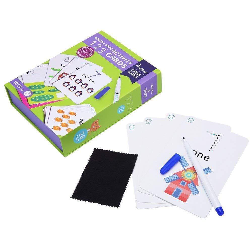 Tarjetas números, Escribir Y Borrar