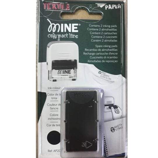 Mine Accesorios para Ropa Pack 2 Tintas de Repuesto para timbre Mine 1487982136408